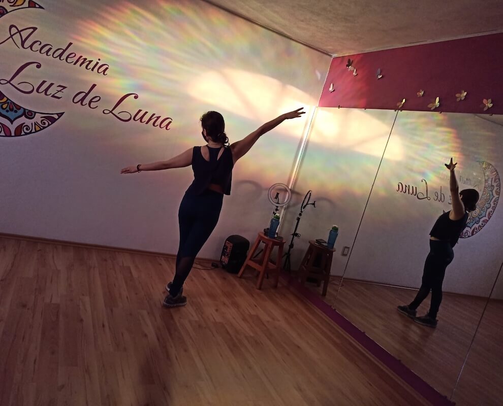 Silueta danzante en la academia